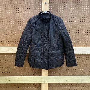 ITEM#52 Coach Black Diamond Quilted Puff Jacket Full Zip Women's Size M NEW 2015